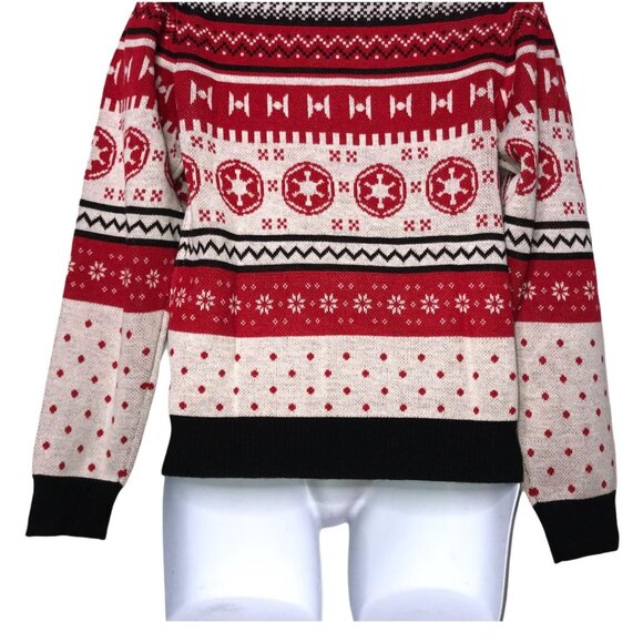 NWT Star Wars Darth Vader Mens S Christmas Sweater Pullover Ugly Party Funny - Picture 8 of 9